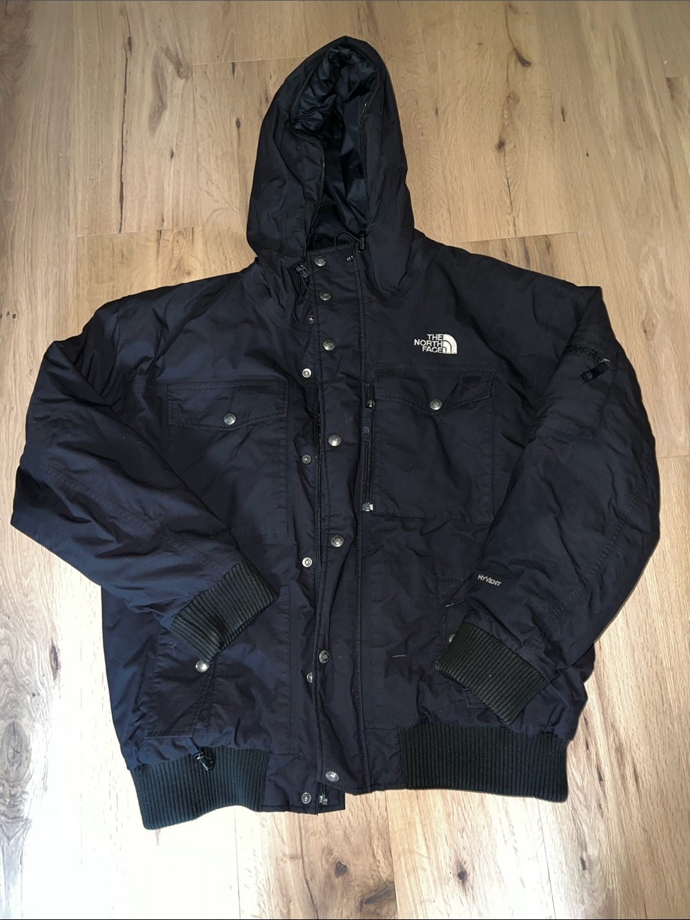 The North Face Men’s Hooded Puffer Jacket — Black